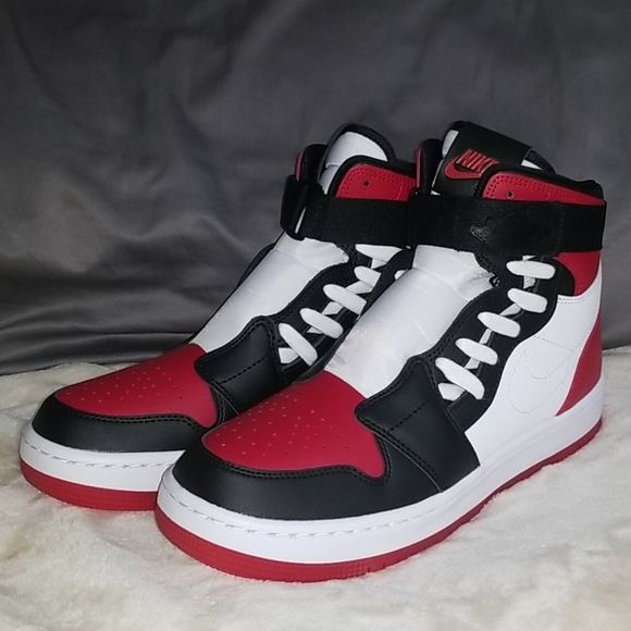 air jordan high tops red and black